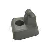 Left Front Sun Visor Retainer Clip Cirrus Gray