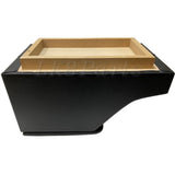 Black Cubby Box w/ Cup Holder