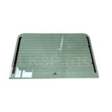 MTC8951D 5mm heated rear door tailgate glass for Land Rover Defender 90 and 110 up to 1988, clear toughened window
