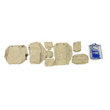 Rear Seat Waterproof Seat Covers Set in Sand