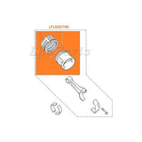 PISTON AND RINGS ASSY SET x4