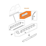 DOOR OUTSIDE MOULDING LEFT LH GENUINE