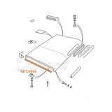Inner Roof To Windscreen Rubber Seal
