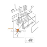 Rear Side Sliding Window Catch LH