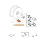 BLACK WHEEL LUG NUT WITH WASHER SET