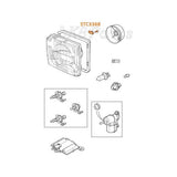 Headlamp Head Light Clips Set Kit of 6