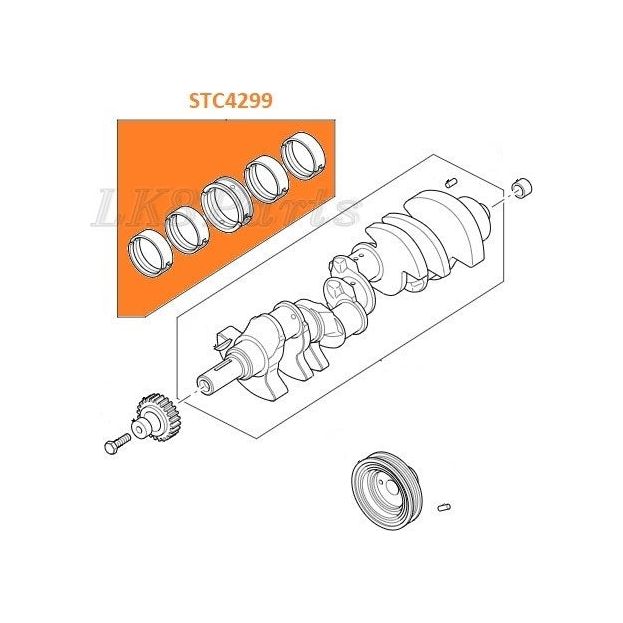 LR DISCOVERY III Range Rover V8 CRANKSHAFT MAIN BEARING 4464745