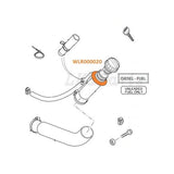 Genuine Heater Core In Out Coolant Line Hose