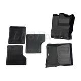 Defender L663 90 - Front Black Rubber Floor Mats Genuine