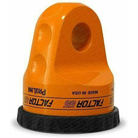 Factor 55 ProLink Shackle Mount w/ Titanium Pin & Rubber Guard 16,000 Lbs-Orange