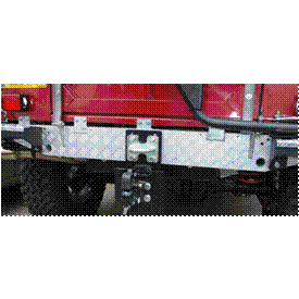 MAMMOUTH DEFENDER REAR CROSS MEMBER CHEQUER PLATE ANODIZED