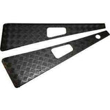 MAMMOUTH D90/110 BLACK CHEQUER PLATE WING TOP PROTECTOR - RHS AERIAL HOLE