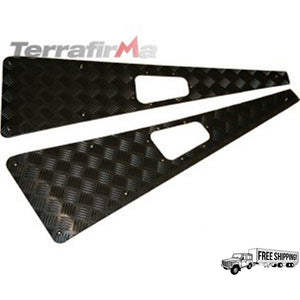 WING TOP CHEQUER PLATE BLACK NO HOLE WTKIT01-NH/B