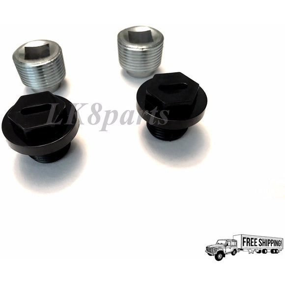 FRONT & REAR DIFFERENTIAL AXLE OIL LEVEL & DRAIN PLUGS