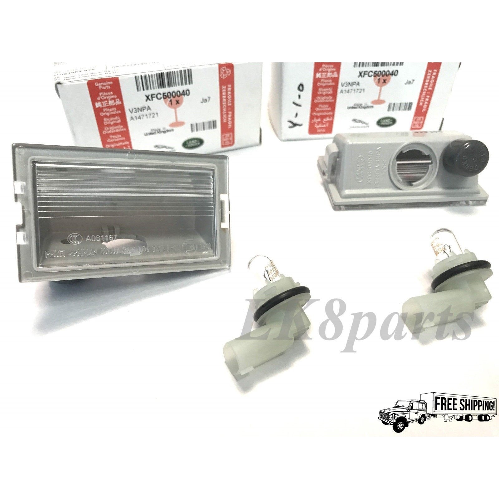 パーツ LUCKY LICENSE PLATE LAMP - SET 2 GENUINE – Lucky8 Off Road