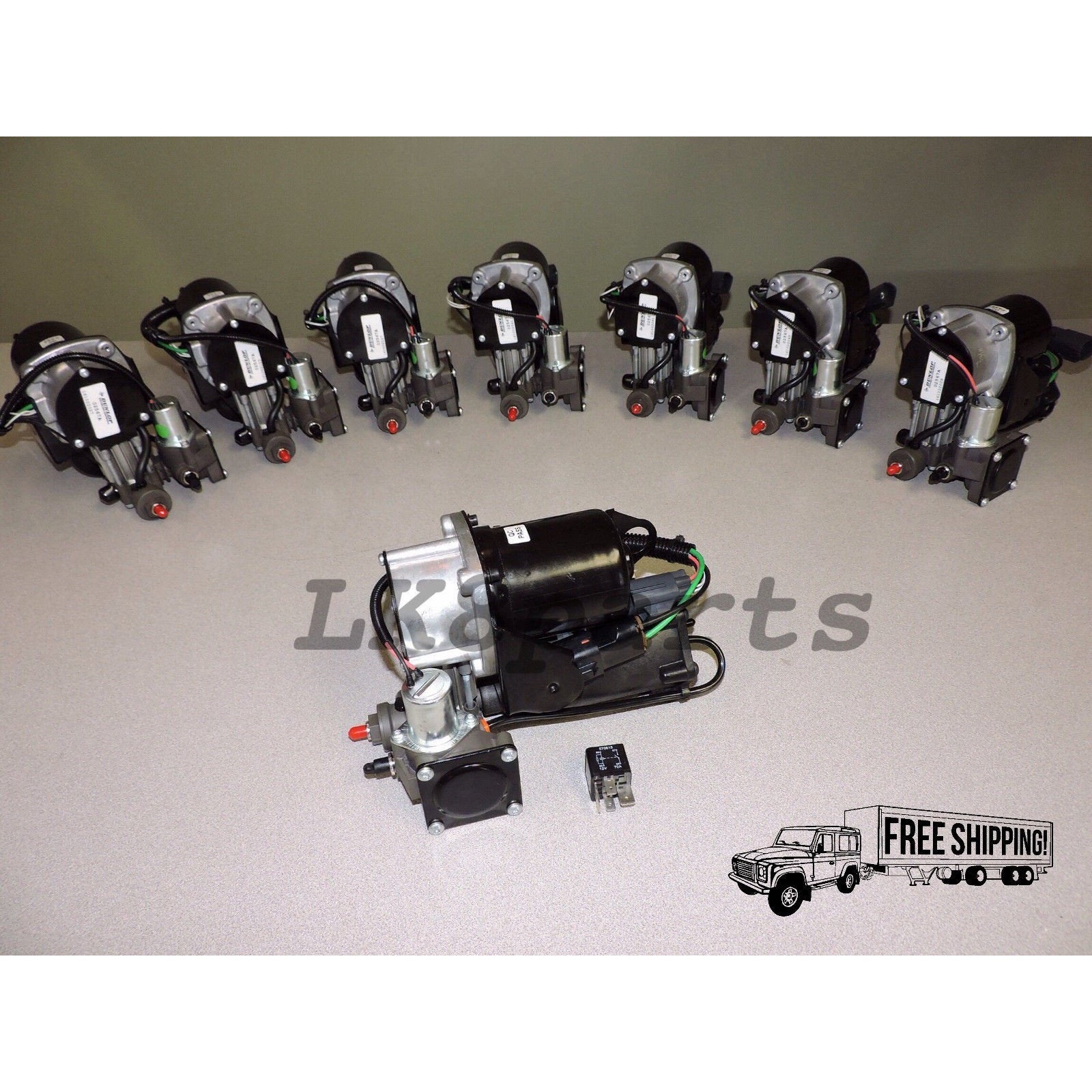 LAND ROVER RANGE ROVER L322 06-12 OEM AMK AIR SUSPENSION COMPRESSOR & RELAY KIT