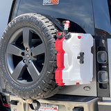 BA Tents Rear Tire Side Mounting Platform for Recovery Boards or Rototpax and Highlift Jack, Assembly Complete with Strap