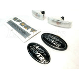 Badge Emblem Plate Ovals & Clear Side Marker Kit