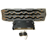 BA Tents Rear Tire Side Mounting Platform for Recovery Boards or Rototpax and Highlift Jack, Assembly Complete with Strap