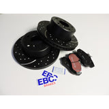 FRONT EBC PADS AND ROTOR SET