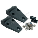 Bonnet Hinge Set Billet Aluminium Black