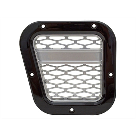 AIR INTAKE GRILLE BLACK WITH SILVER MESH LEFT