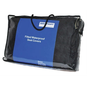 BLACK REAR SEAT WATERPROOF COVERS SET