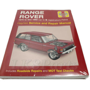 Haynes Workshop Manual -  Range Rover Classic 1970 to 1992 Petrol