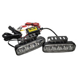 DA8600LED Ring LED daytime running light pair with 5 bright LEDs fits 12V and 24V vehicles