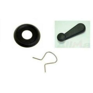 Interior Window Winder Handle + Clip + Escutcheon