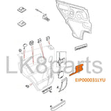 Inner Door Handle Escutcheon Bezel Trim LH EIP000031LYU Genuine New