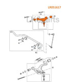 FRONT UPPER SUSPENSION CONTROL ARM RH LR051617 NEW