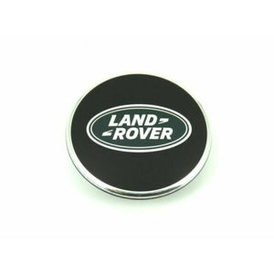 Land Rover Black + Green Oval Polished Wheel Center Hub Cap ONE (1)