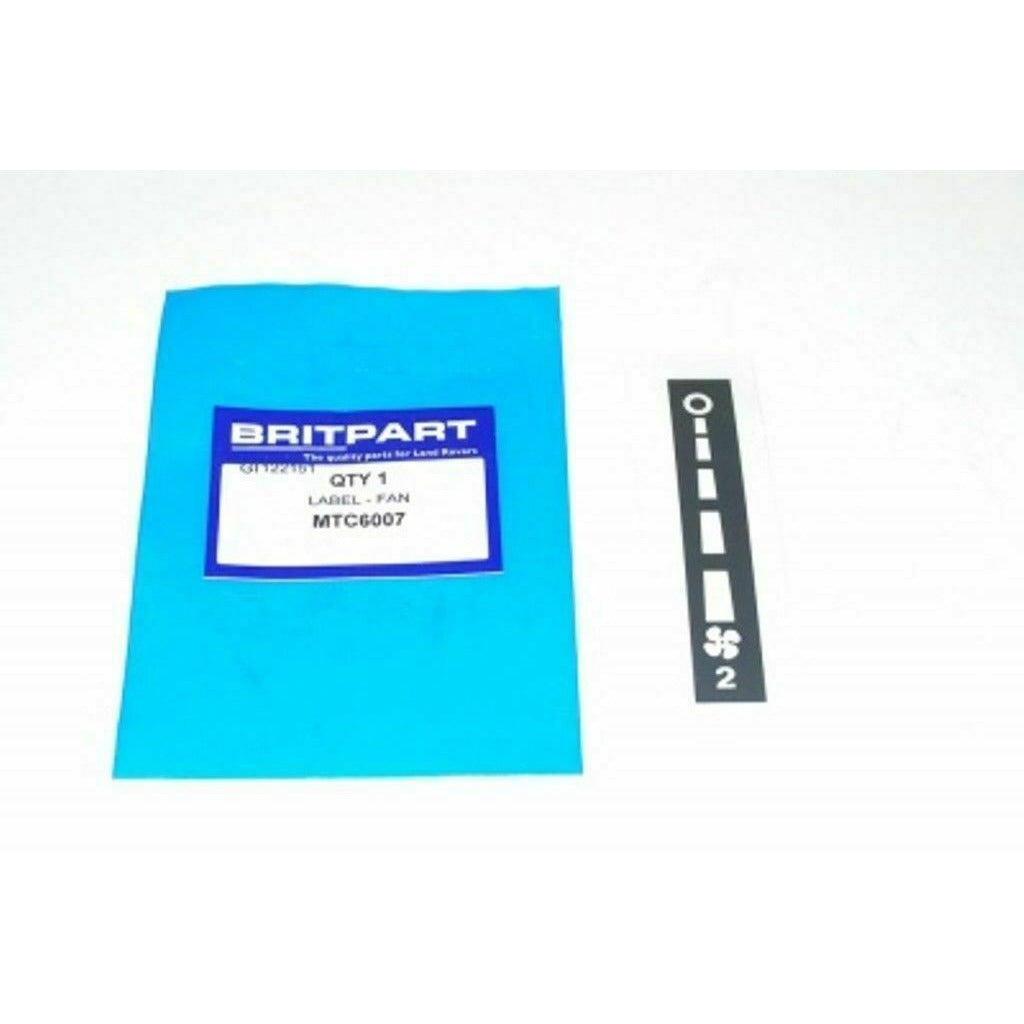 AC A/C Fan Control Label – Lucky8 Off Road
