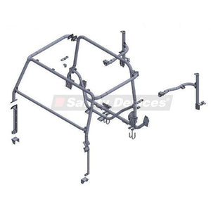 LAND ROVER DEFENDER 90 HARD TOP MULTI POINT BOLT-IN ROLL CAGE