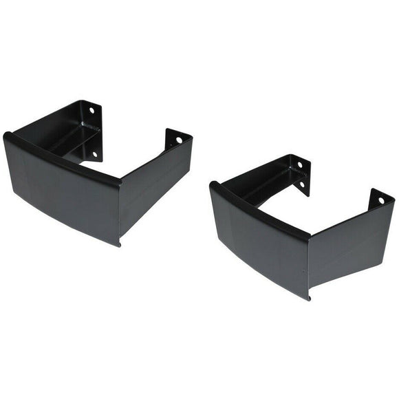 Rear LHS RHS Black Military Style Steel Bumperettes