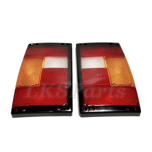 Rear Tail Light Lamps LH & RH LENS with Black Edges