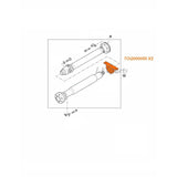 DRIVE SHAFT DRIVESHAFT SUPPORT BEARING SET x2 TOQ000050