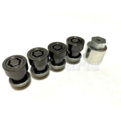 Gloss Black Finish Locking Wheel Lug Nut Set Genuine – Lucky8 Off Road