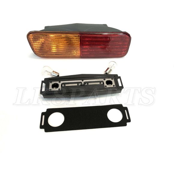 REAR BUMPER LIGHT XFB101490 WITH ELECTRICAL PLATE & BULBS