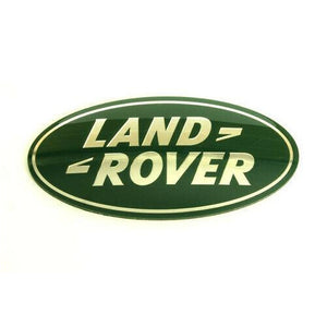 Front Grille Emblem Green Oval Silver Lettering Genuine