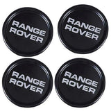 BLACK WHEEL BADGE CENTER HUB CAPS SET 4 GENUINE