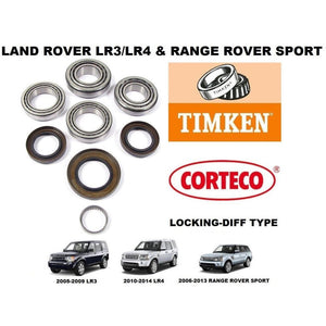 thumbnail image 2 of Timken Rear Differential Bearing Kit For Land Rover LR3, LR4 & Range Rover Sport – Locking Diff Compatible, L8RDBKLT 2 of 3