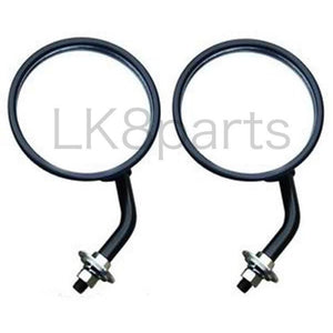 2/2A 3 ROUND WING MIRROR WITH ARM 125MM 5" PAIR SET