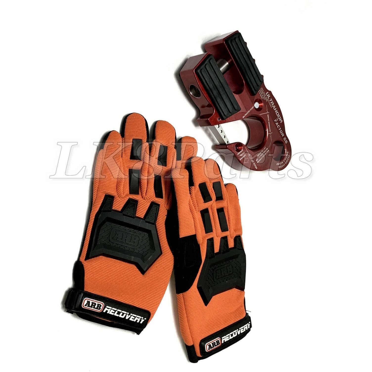 Factor 55 Red UltraHook Winch Hook & ARB Gloves kit For Up To 3/8 Win –  Lucky8 Off Road