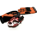 Factor 55 Red UltraHook Winch Hook & ARB Gloves kit For Up To 3/8" Winch Rope
