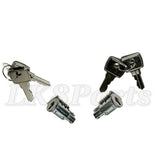 Barrel Lock & Keys Set of 2