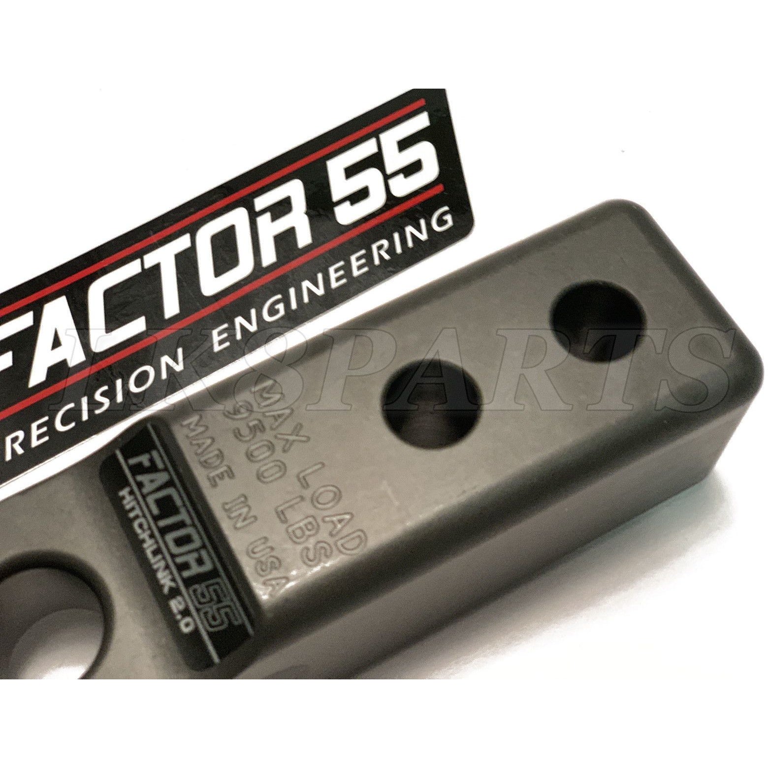 Factor 55 Gray Aluminum HitchLink 2.0 & Soft Shackle Mount for 2