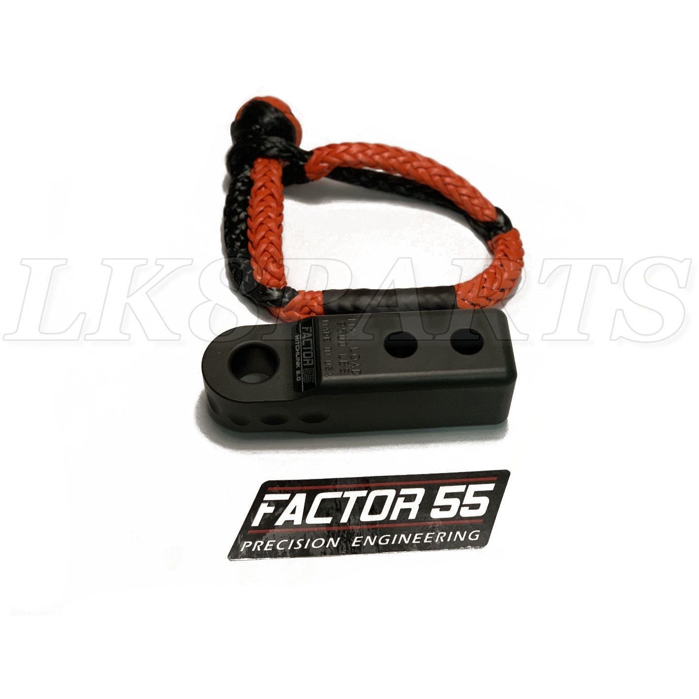Factor 55 Gray Aluminum HitchLink 2.0 & Soft Shackle Mount for 2