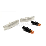 LAMP SIDE MARKER REPEATER CLEAR WHITE SET OF 2
